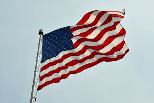 Flag of USA in Wind