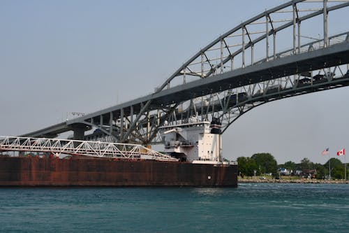 Blue Water Bridge Connecting Port Huron, Michigan, United States and Sarnia, Ontario, Canada