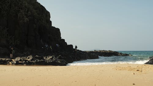 View of a Rocky Cliff and Seascape 