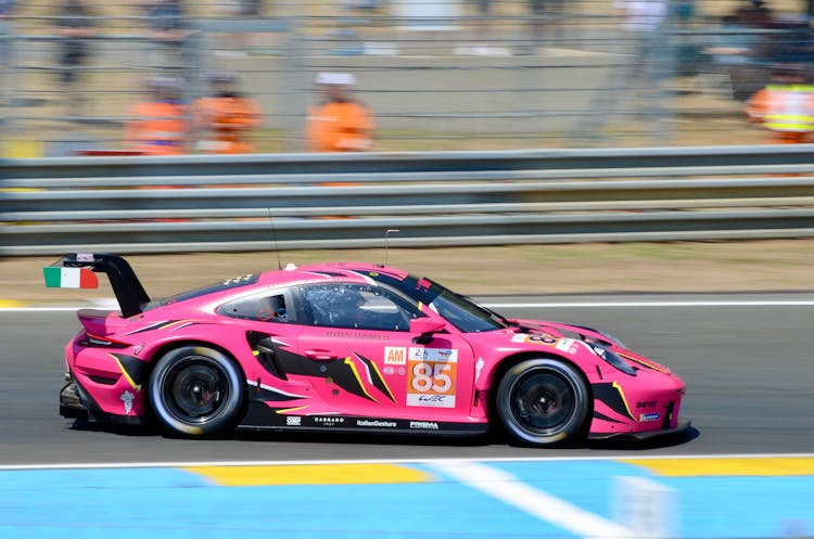 Racing Car On Asphalt