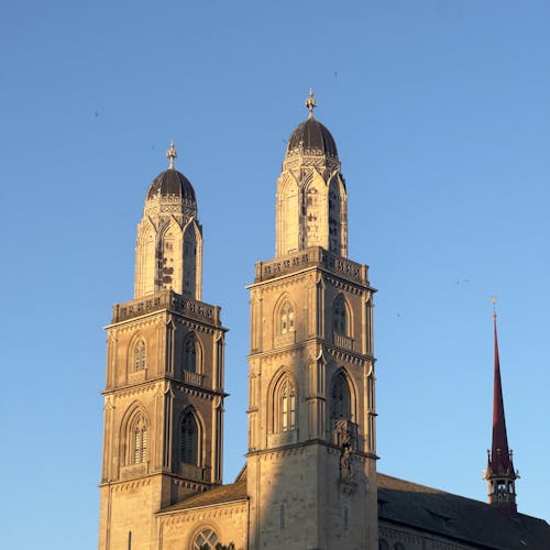 คลังภาพถ่ายฟรี ของ grossmünster, การท่องเที่ยว, จุดสังเกต