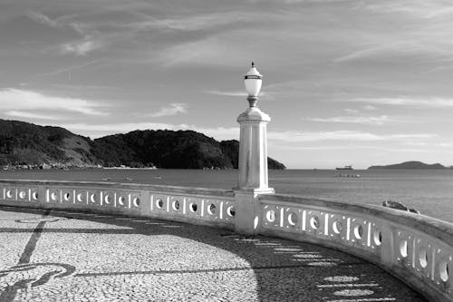 Fotos de stock gratuitas de blanco y negro, costa, mar