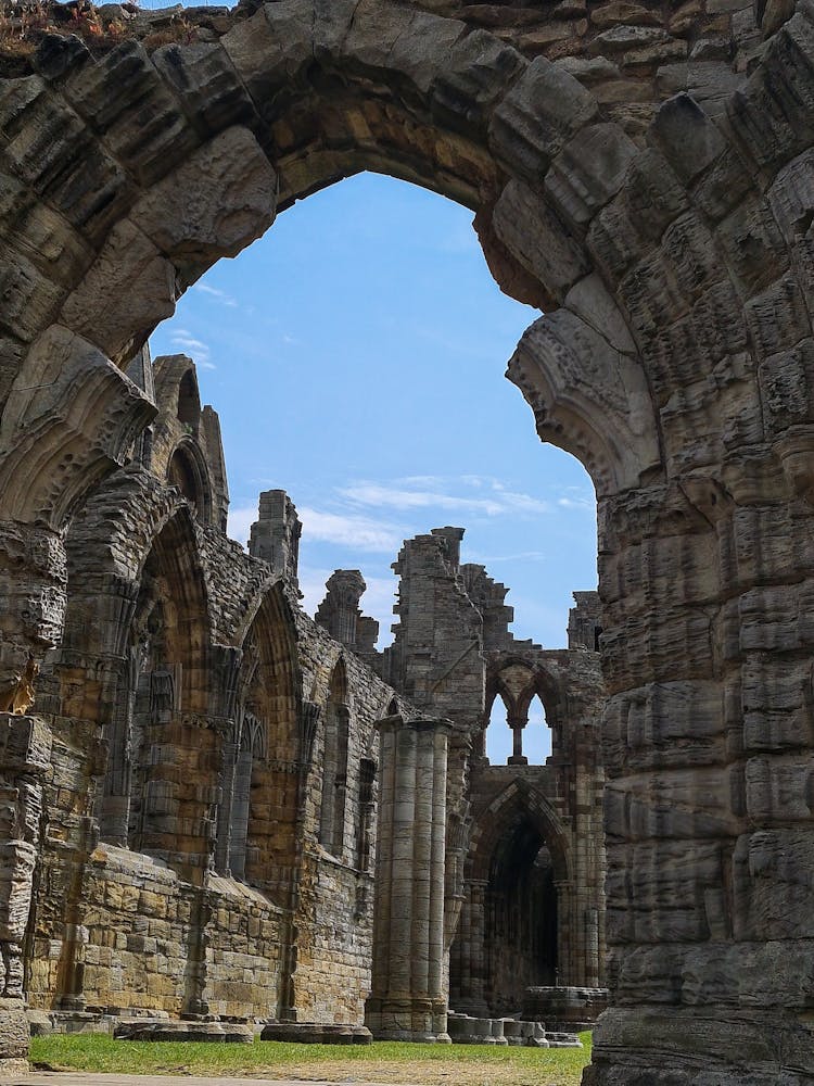 Ruins Of The Whitby Abbey, Whitby, North Yorkshire, England 