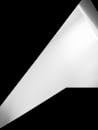 White Triangle Shape against Black Background