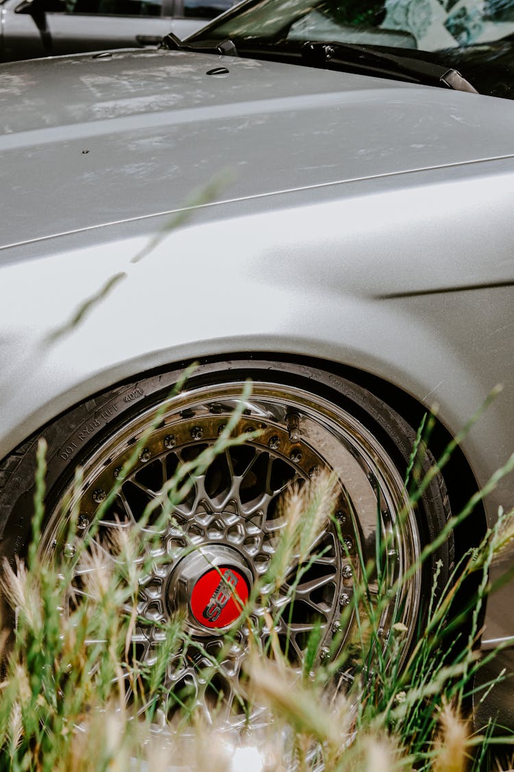 Close-up Of A Car Wheel 