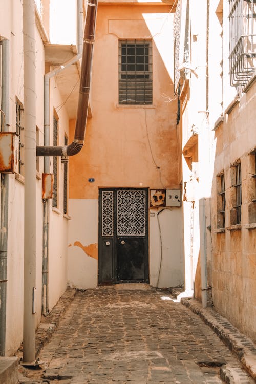 Alley Leading to an Entrance to a Building