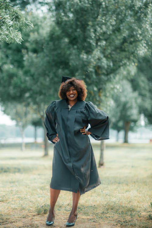 Woman in a Graduation Gown 