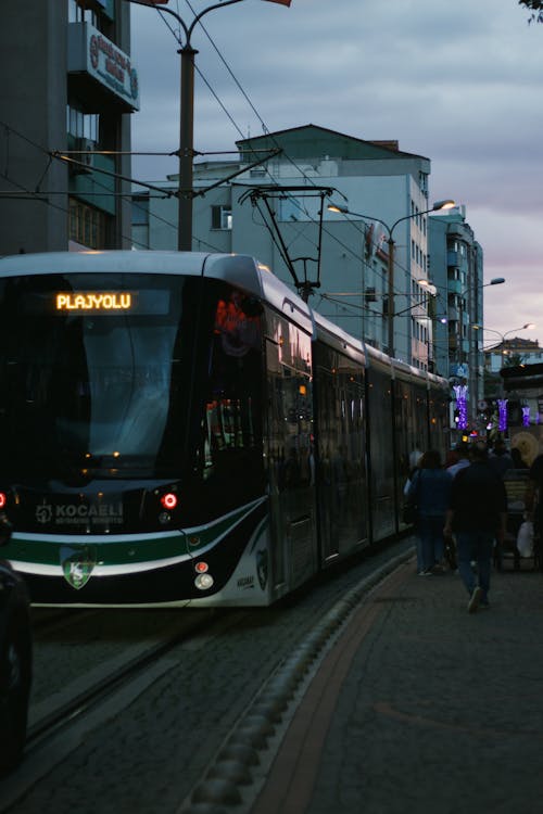 Tram on Street in Turkey