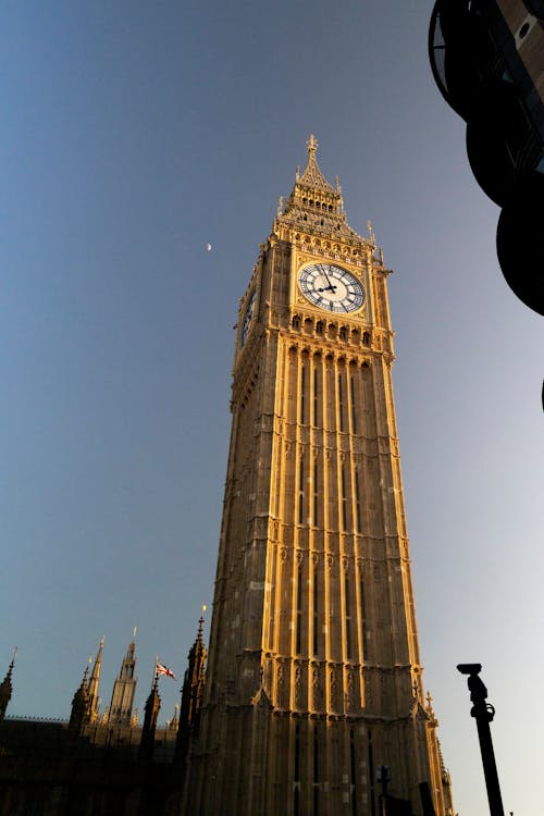 Big Ben in Sunlit, London