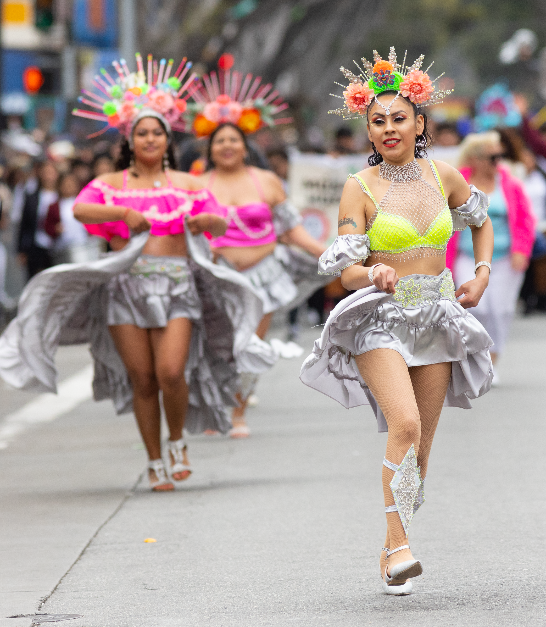 Women Walking on Parade · Free Stock Photo