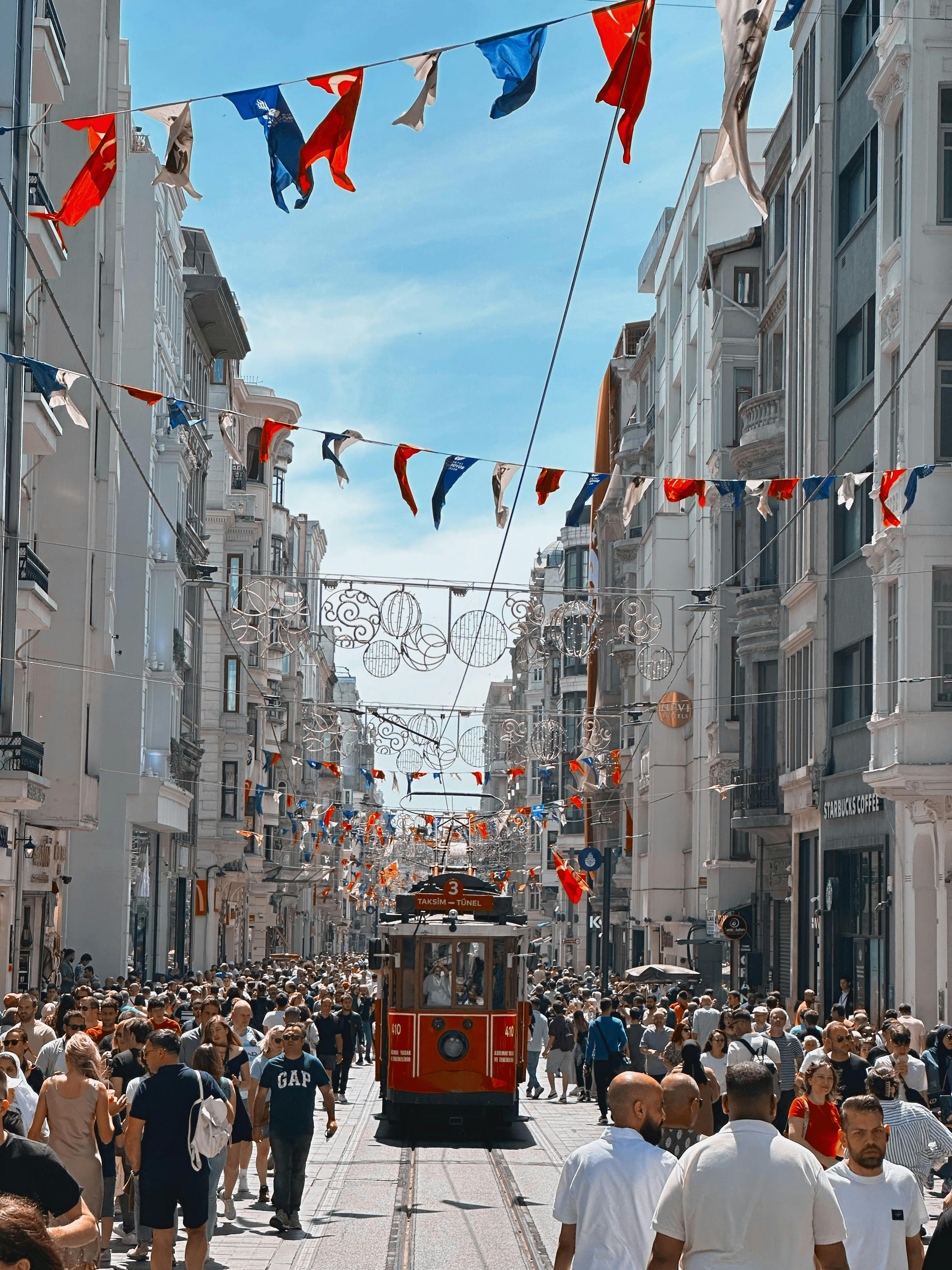 Crowded Istiklal Avenue, Istanbul, Turkey · Free Stock Photo