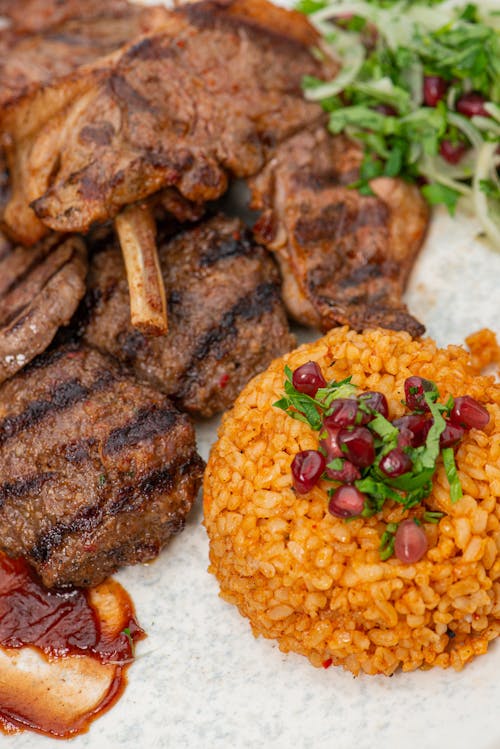 Delicious Roasted Meat with Rice