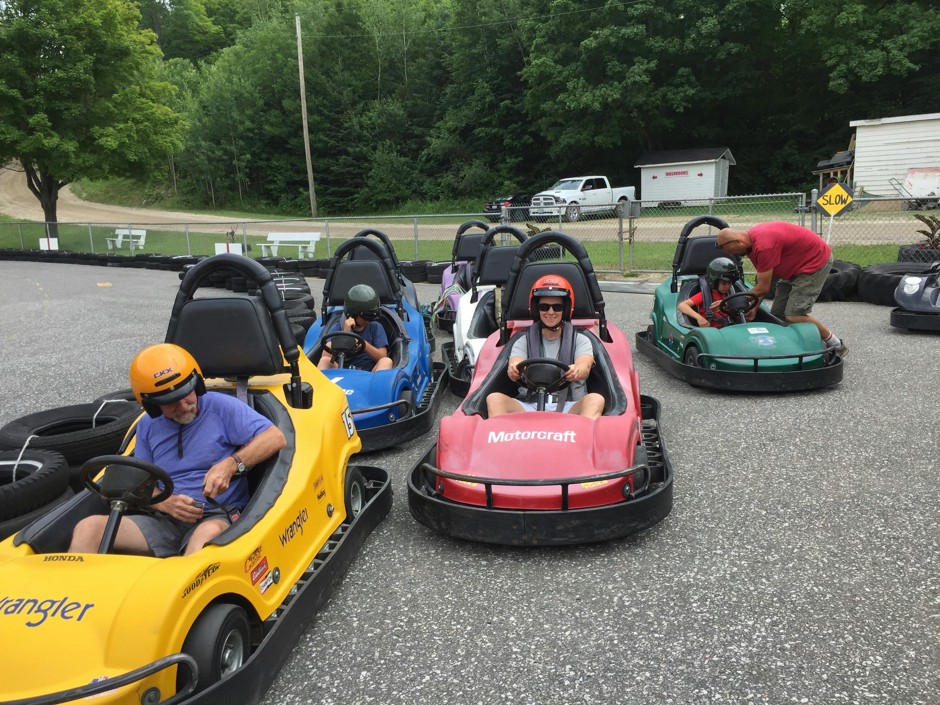 Free stock photo of go carts, Race day at the cart track