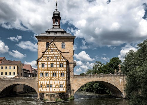 Old Town Hall on River in Bamberg