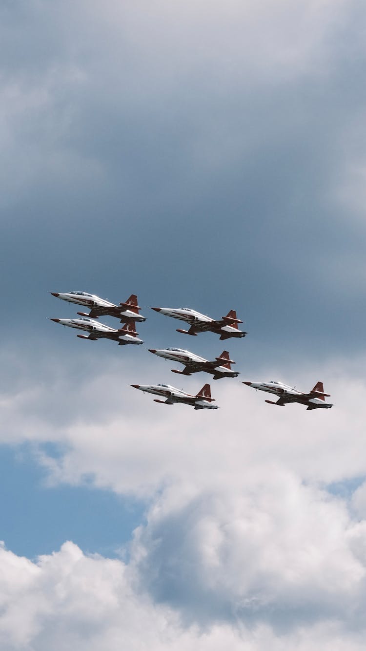 Military Airplanes Formation