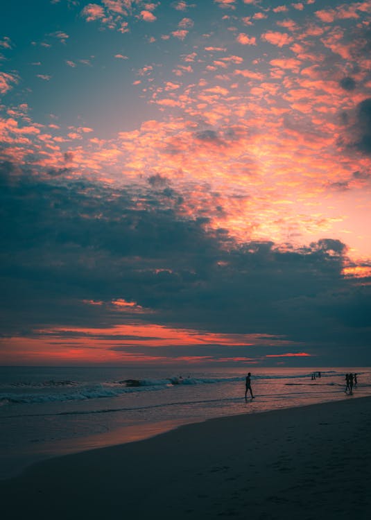 Overcast over Beach at Dusk