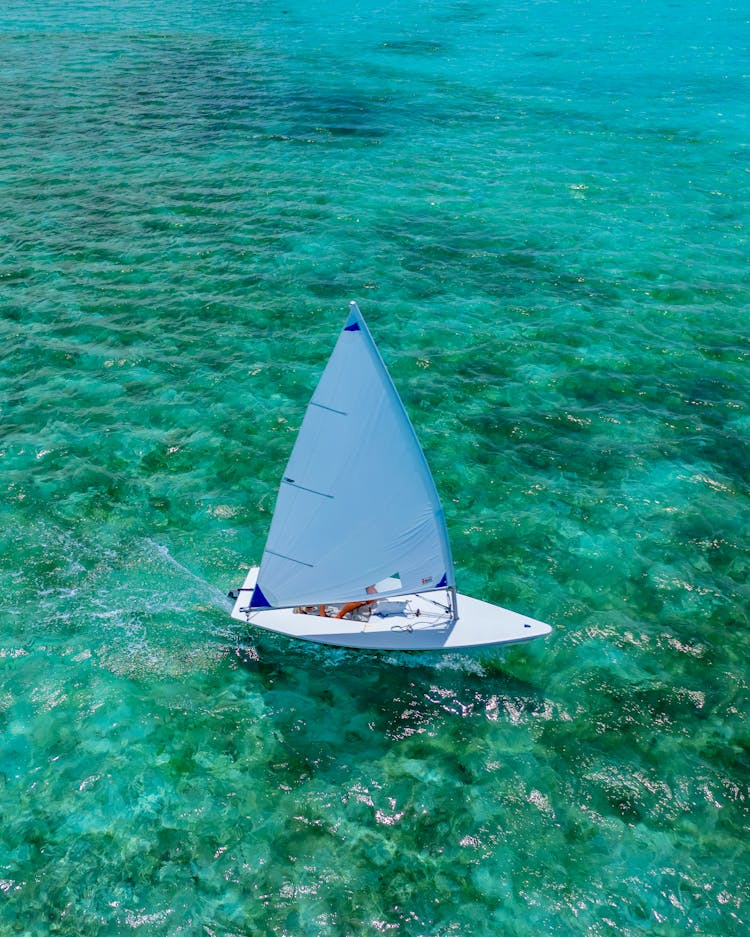 Sailing On Transparent, Blue Sea