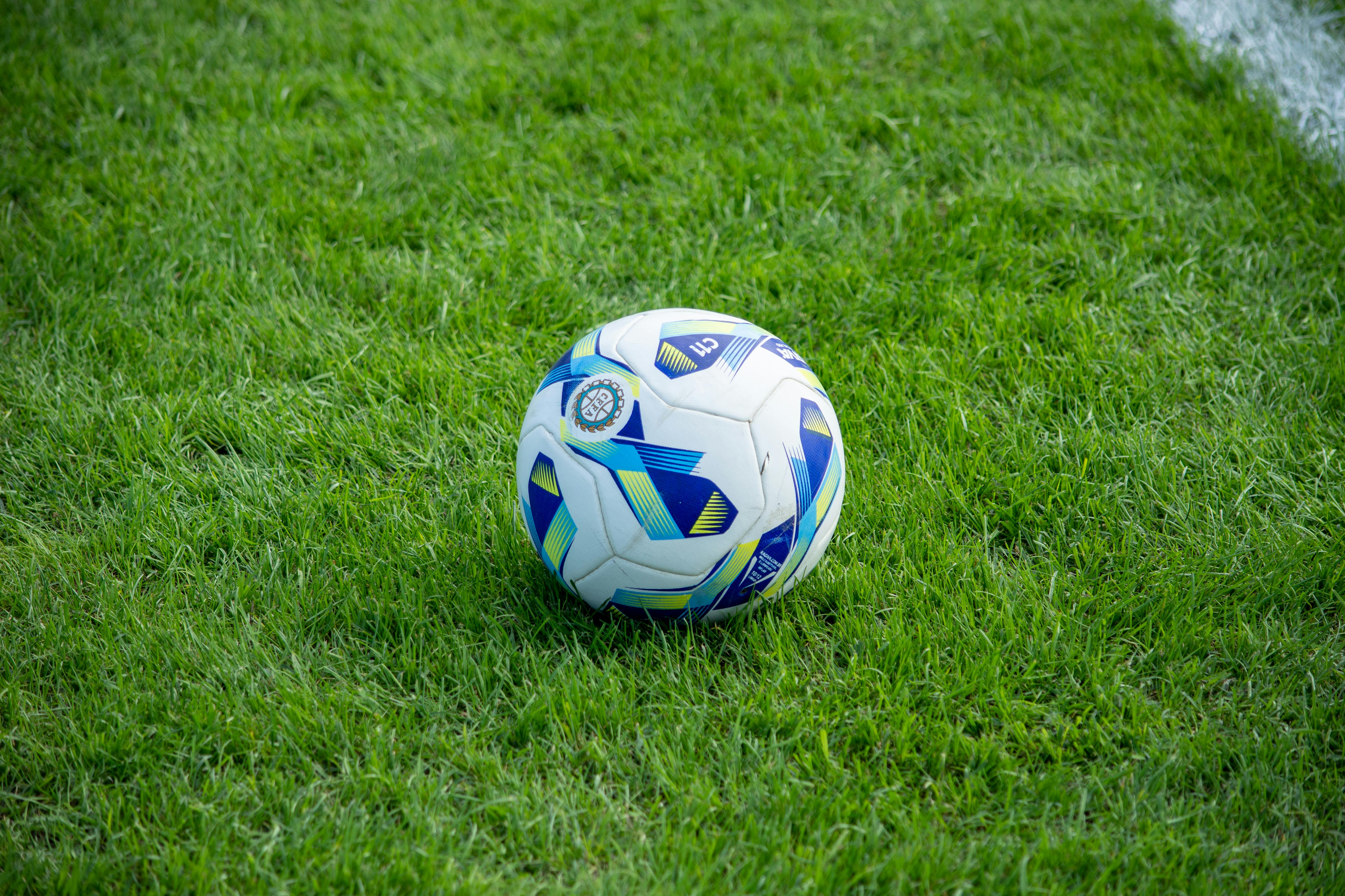 soccer ball on pitch