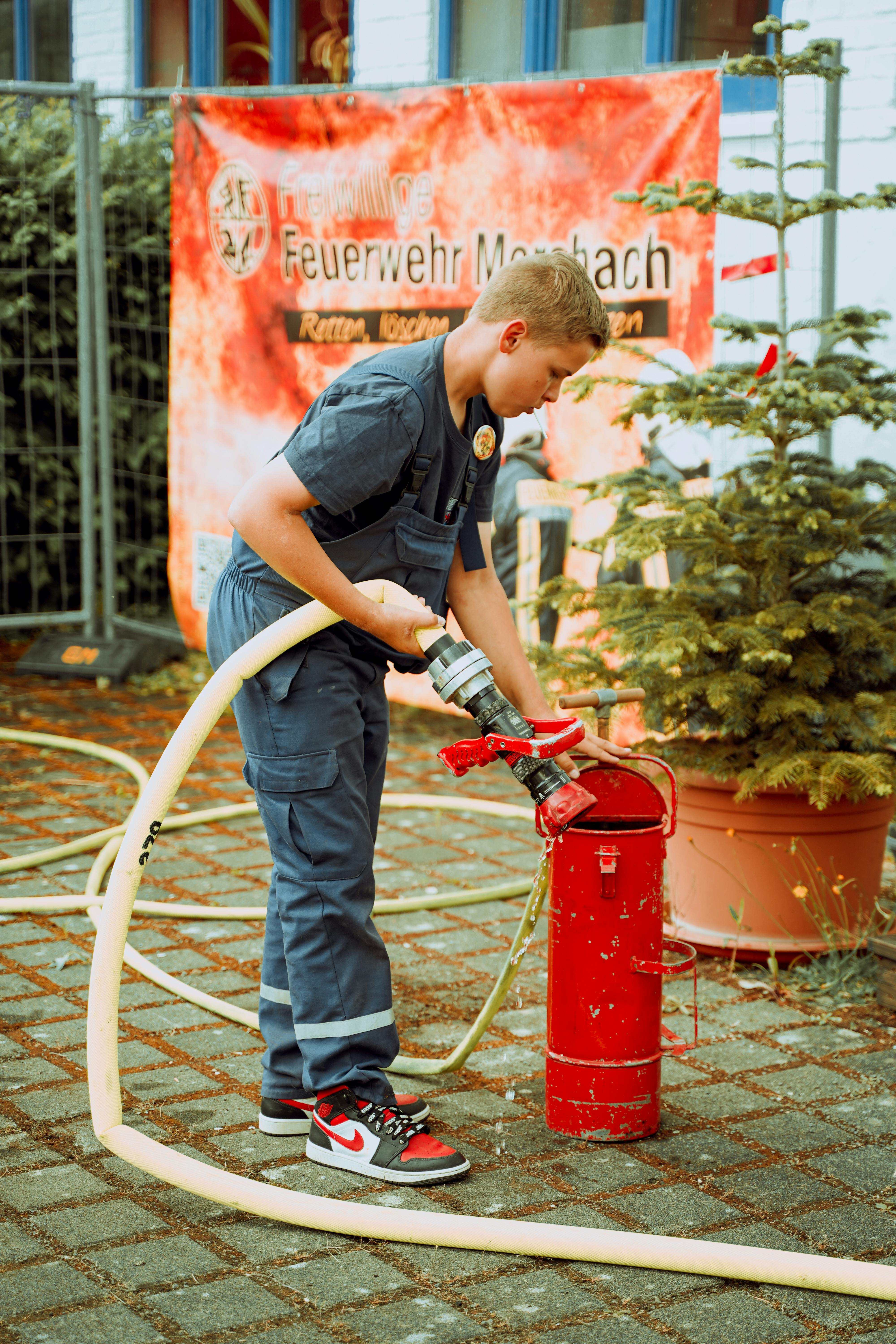 Civil protection equipment, civil protection trucks, firefighters