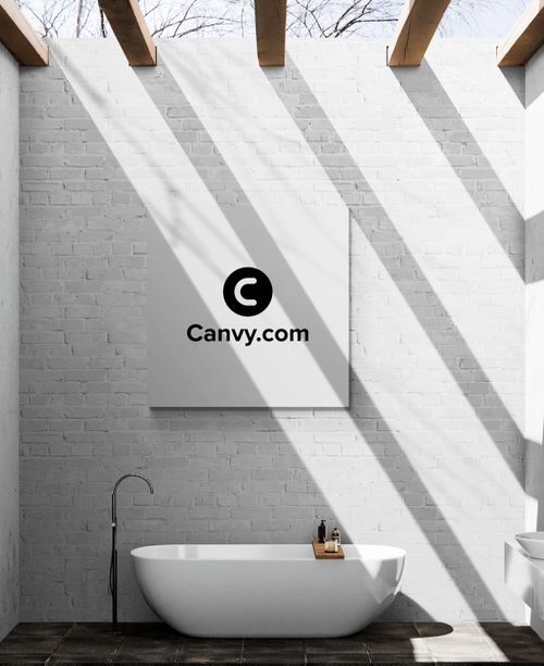 Free Bathroom Art Mockup Stock Photo