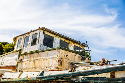Fotos de stock gratuitas de abandonado, antiguo, barco