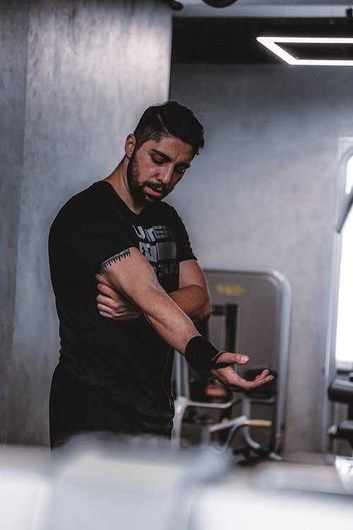 Brunette Man at Gym