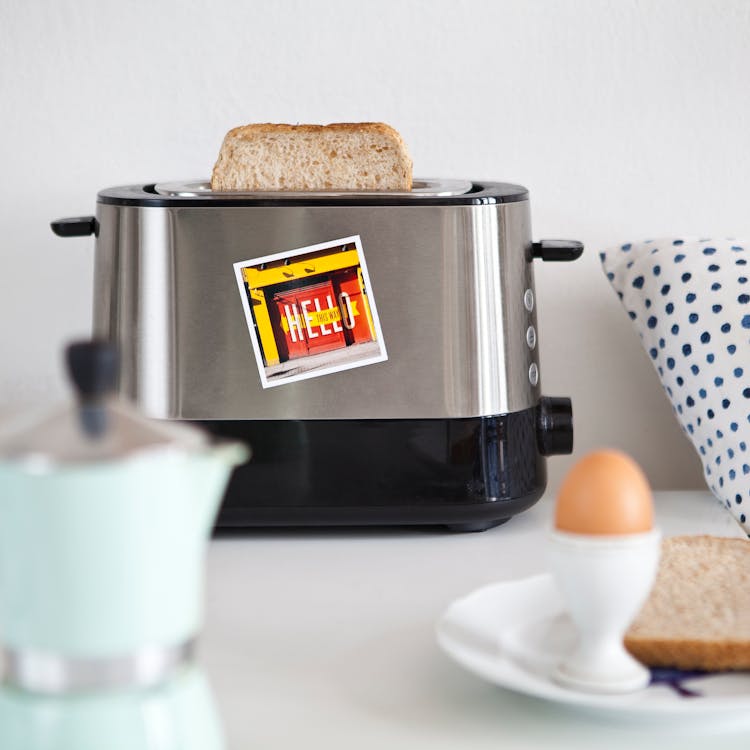 Sticker On Toaster