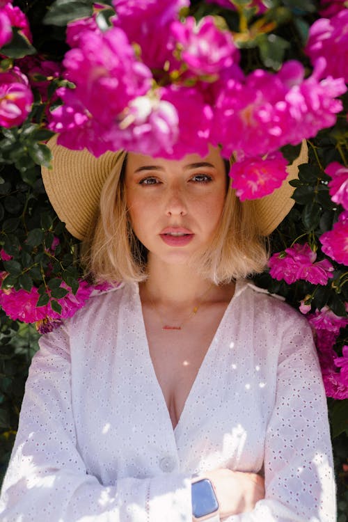 Woman Posing in Hat