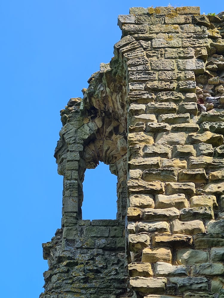 Close Up Of Medieval, Stone Wall