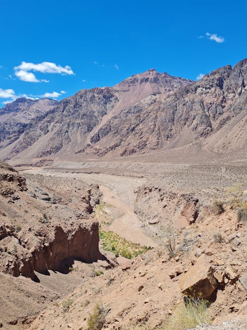 Mountains in the Desert under Clear Blue Sky 