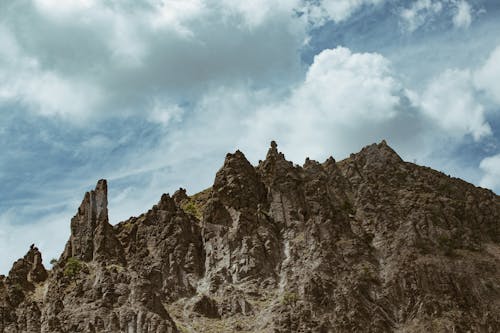 低角度拍攝, 多雲的, 山 的 免费素材图片