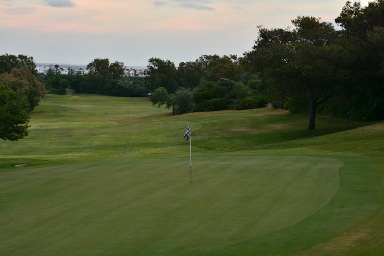 Golf Course At Sunset