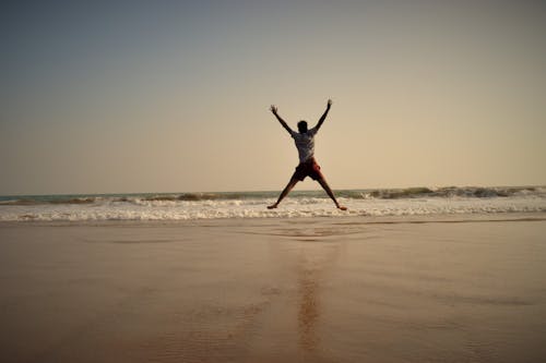 Free Person Jumping  Stock Photo