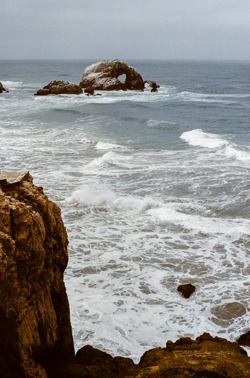 dalgalar, deniz, deniz kıyısı içeren Ücretsiz stok fotoğraf