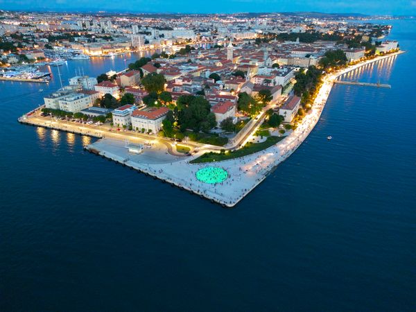 Adriatic old town and seafront at dusk — DeLuca G on Pexels
