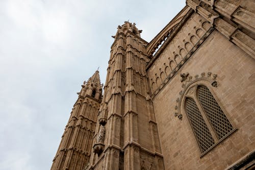 Free Wall of Palma de Mallorca Cathedral Stock Photo