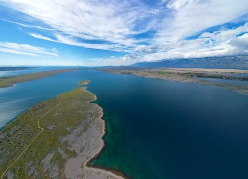 Lake and Islands in Birds Eye View