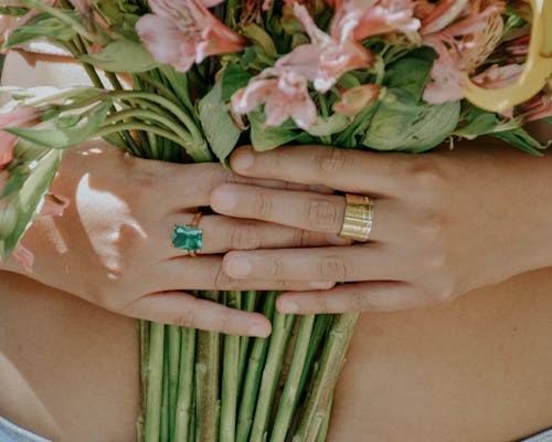 Flowers in Woman Hands