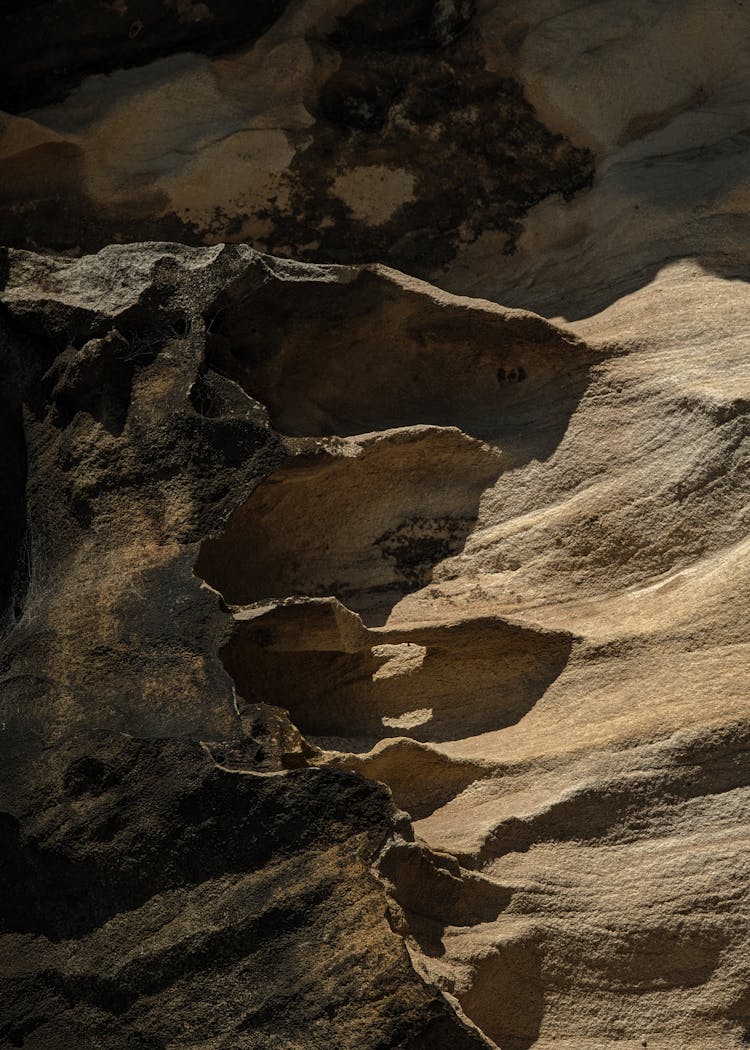 Close Up Of Rough Rock