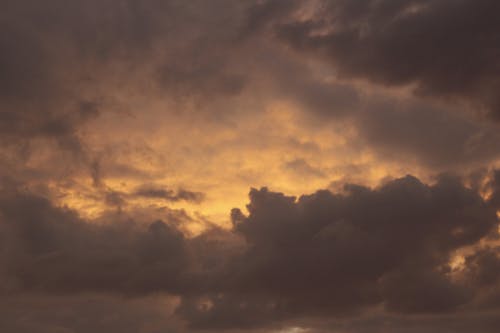 Clouds on Sky at Sunset