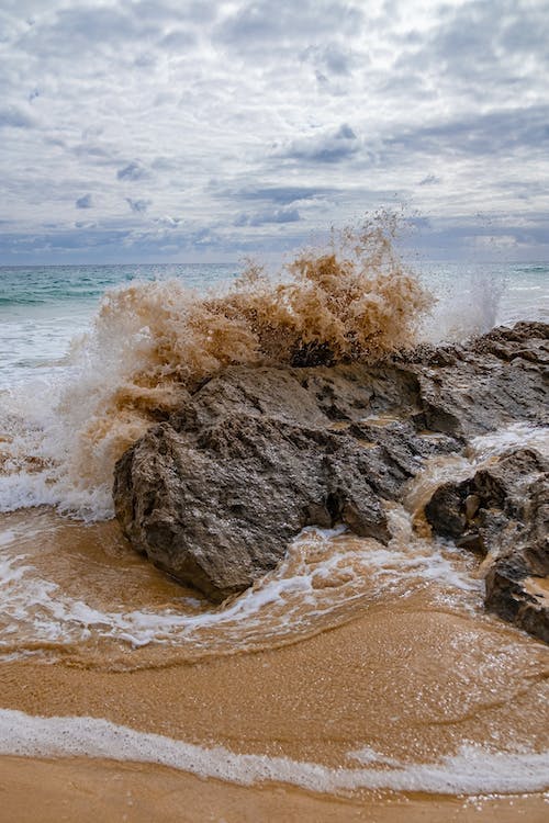 คลังภาพถ่ายฟรี ของ กัดเซาะ, คลื่น, ชายทะเล