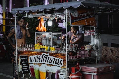 Thailand Pattaya Asian Street Woman Vendor