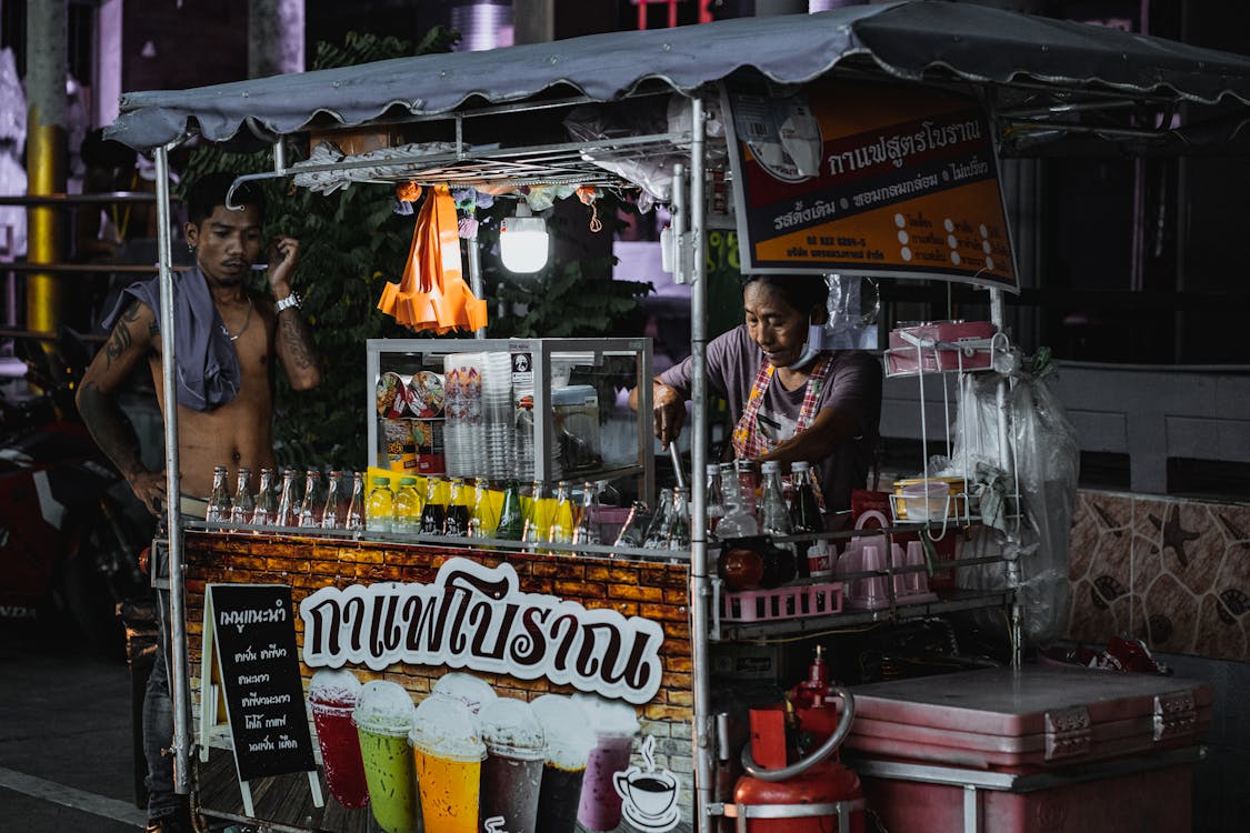 Thailand Pattaya Asian Street Woman Vendor