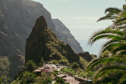 Free Breathtaking landscape of Masca village nestled in Tenerife's lush mountains, Canary Islands. Stock Photo