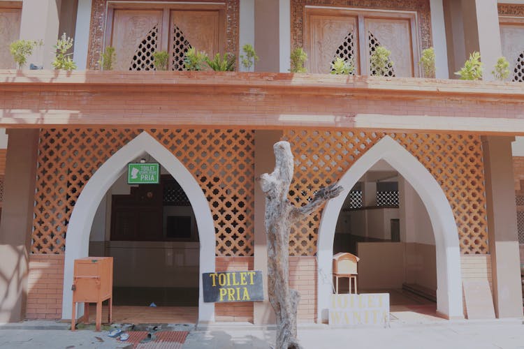 Entrance To Restroom In Building