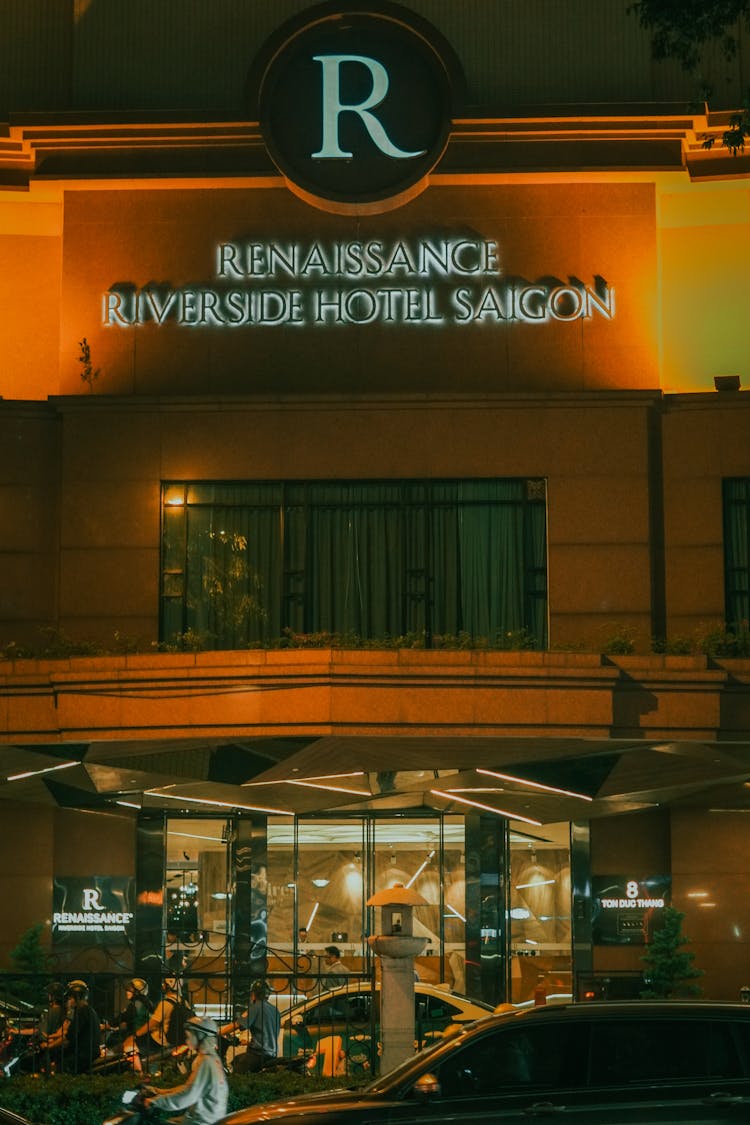 Facade Of Hotel In Saigon