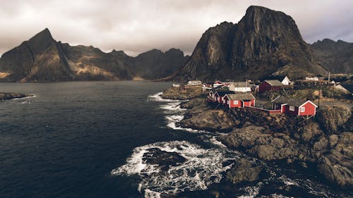 Photos gratuites de cailloux, des villages, fjord