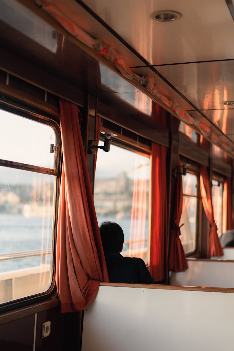 Interior Of A Passenger Ship 