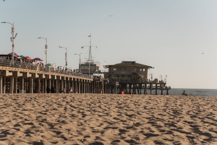 Santa Monica Pier In California, USA