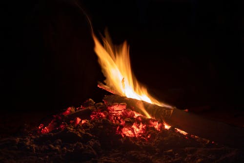 晚上, 火, 火堆 的 免费素材图片